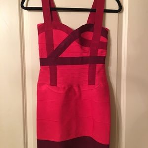 Red bodycon dress